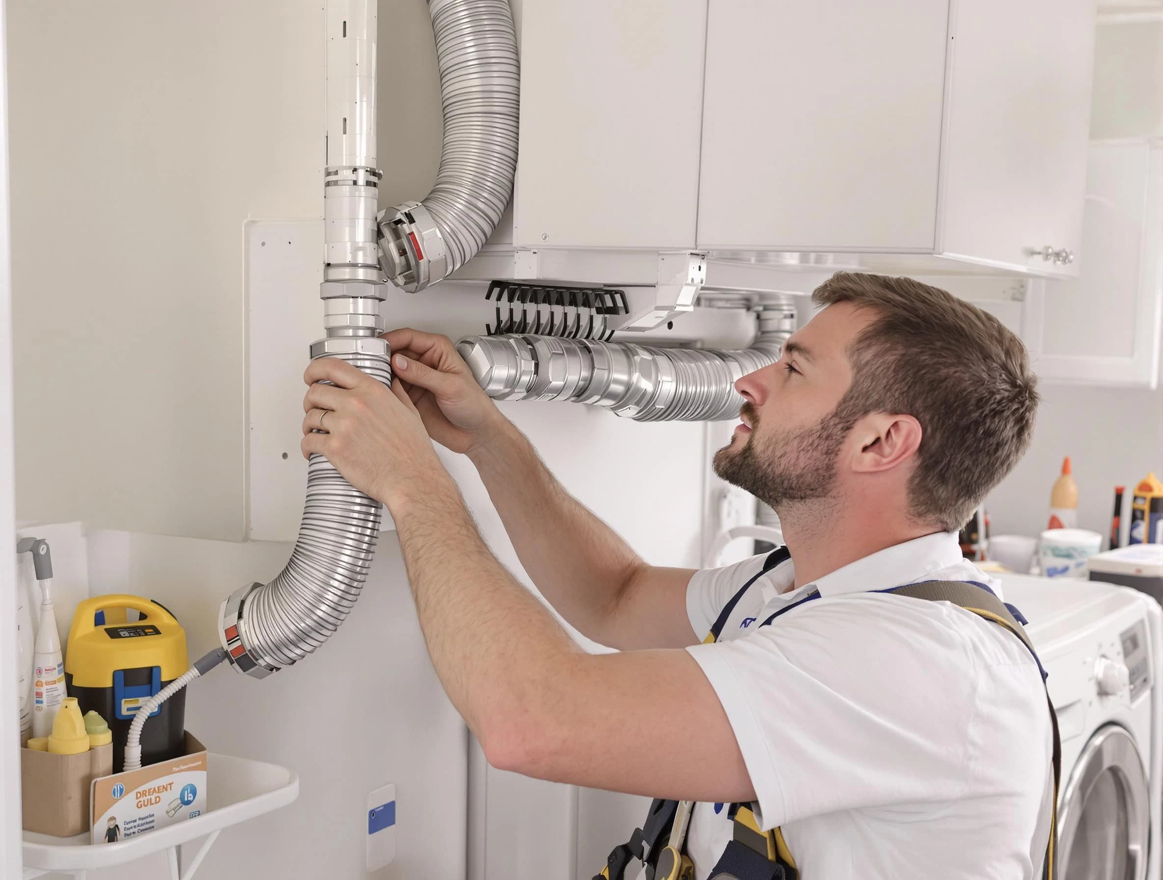 Professional dryer vent repair and installation by Forest Park Dryer Vent Cleaning in Forest Park